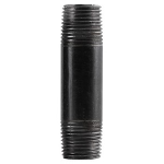 Black Welded Nipple, 3/4" x 2.5"